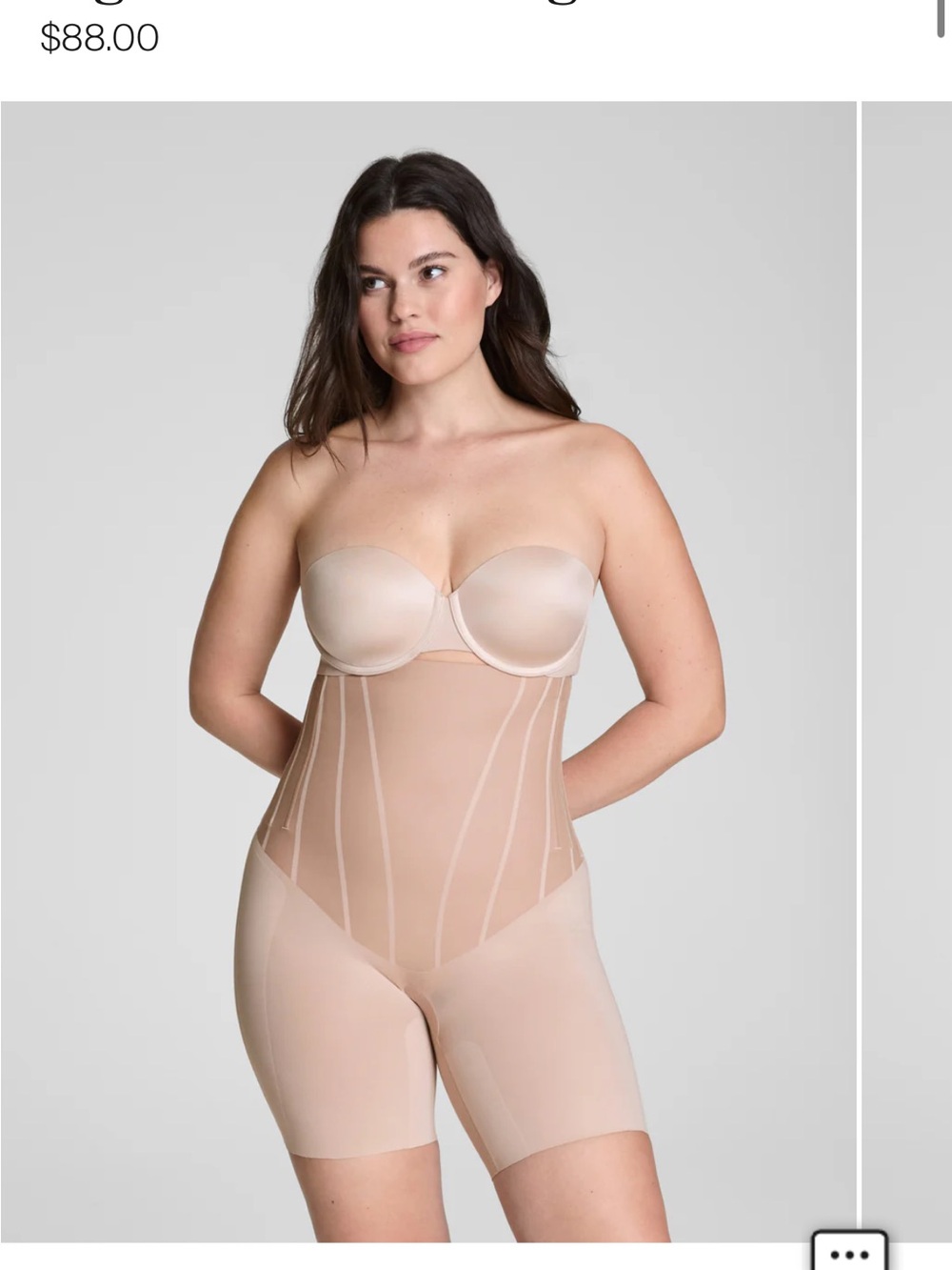 SPANX Strapless Nude Longline Shaping Bodysuit
